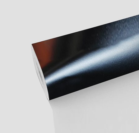 Schwarz Metallic Satin