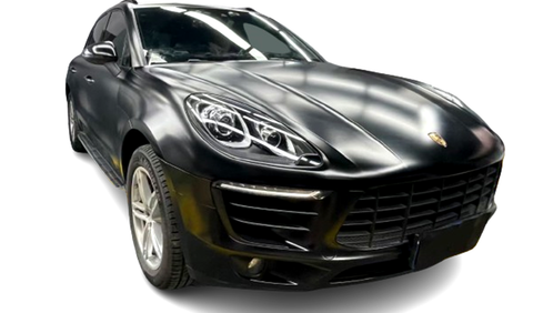 Schwarz Metallic Satin