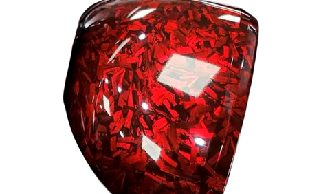 Carbon Rot Glänzend PET