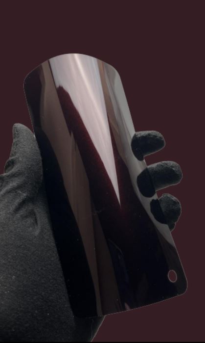 TPU-Satin Metallic Glänzend Schwarz Rose